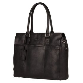   Burkely Antique Avery fekete női bőr válltáska, kézitáska