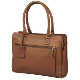   Burkely Antique Avery barna női bőr laptoptáska, válltáska 14"