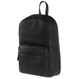   Burkely Antique Avery fekete bőr hátizsák, laptop tartóval 14"