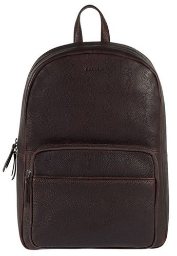 Burkely Antique Avery barna bőr hátizsák, laptop tartóval 14"