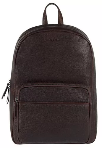 Burkely Antique Avery barna bőr hátizsák, laptop tartóval 14"