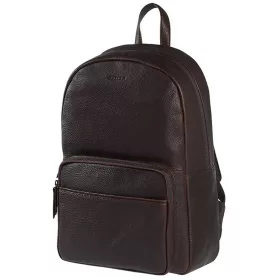   Burkely Antique Avery barna bőr hátizsák, laptop tartóval 14"