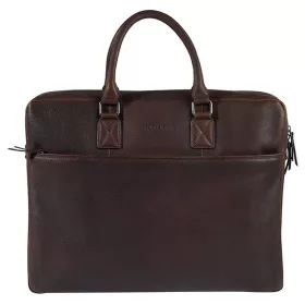   Burkely Antique Avery nagyméretű barna bőr laptoptáska 17"