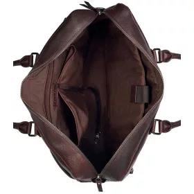  Burkely Antique Avery nagyméretű barna bőr laptoptáska 17"