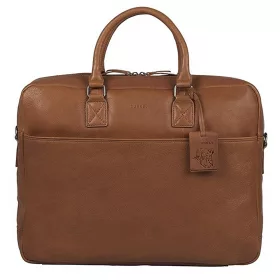  Burkely Antique Avery nagyméretű konyak színű bőr laptoptáska 17"