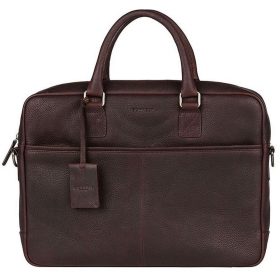   Burkely Antique Avery sötétbarna bőr laptoptáska 15,6"