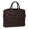 Burkely Antique Avery sötétbarna bőr laptoptáska 15,6"