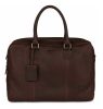 Burkely Antique Avery sötétbarna színű bőr laptoptáska, oldaltáska 15"6