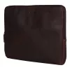 Burkely sötétbarna bőr laptoptartó, 15,6"