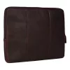 Burkely sötétbarna bőr laptoptartó, 15,6"