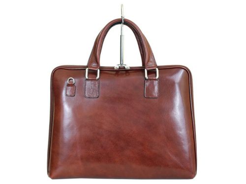 Camilla 777G konyak női bőr aktatáska 37 x 29 x 5 cm