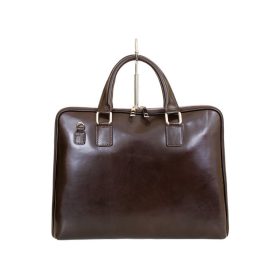 Camilla 777G barna női bőr aktatáska 37 x 29 x 5 cm