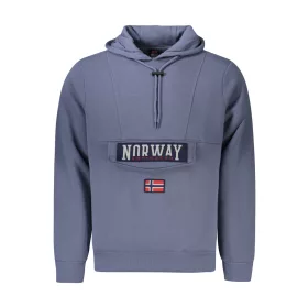 Norway 1963 férfi kék cipzáras pulóver