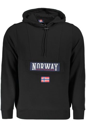 Norway 1963 férfi fekete hosszú ujjú felső XL