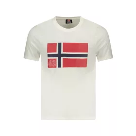 NORWAY 1963 FÉRFI RÖVID UJJÚ PÓLÓ, FEHÉR XL