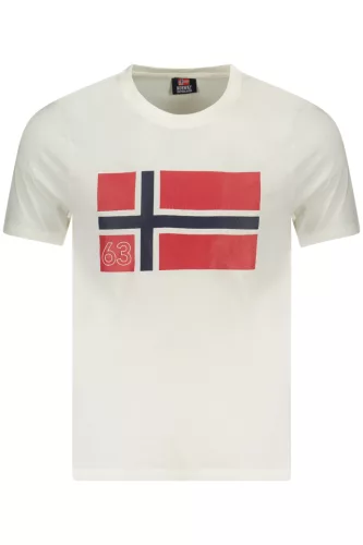 NORWAY 1963 FÉRFI RÖVID UJJÚ PÓLÓ, FEHÉR