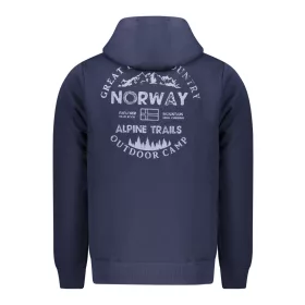 Norway 1963 férfi kék cipzáras pulóver