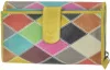 Greenburry Candy Shop színes cikkcakk mintás női bőr pénztárca 17 x 10cm