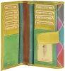 Greenburry Candy Shop színes cikkcakk mintás női bőr pénztárca 17 x 10cm