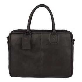   Burkely Vintage Jack fekete színű bőr laptoptáska, vállpánttal 13,3"