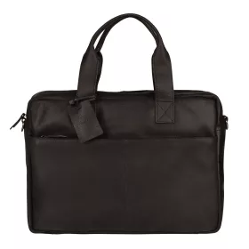   Burkely Vintage River fekete bőr laptoptartós, oldaltáska 15,6''