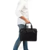Burkely Vintage River fekete bőr laptoptartós, oldaltáska 15,6''
