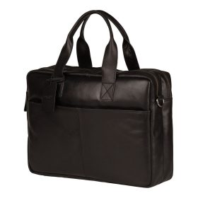   Burkely Fundamental Vintage fekete bőr laptoptáska 14"