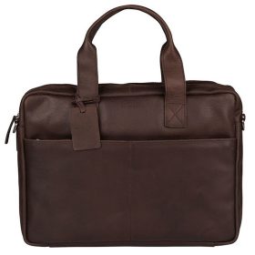   Burkely Vintage Jesse Worker barna bőr laptoptáska, oldaltáska 14"