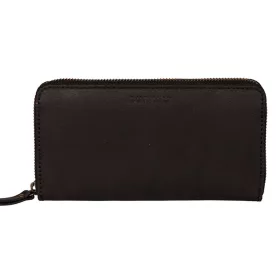   Burkely fekete női bőr pénztárca RFID védelemmel 19 x 10 cm