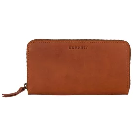   Burkely konyak női bőr pénztárca RFID védelemmel 19 x 10 cm