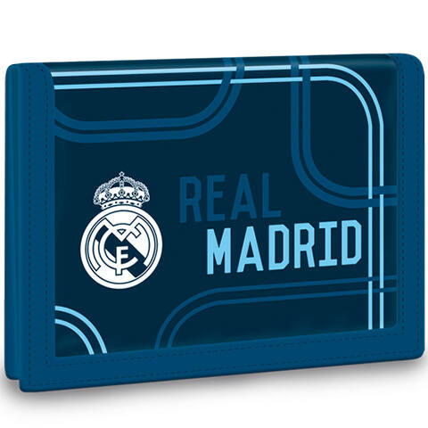 Real Madrid kék színű tépőzáras pénztárca
