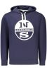 North Sails kék férfi férfi kapucnis pulóver, hoody