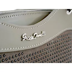   Gilda Tonelli 6365 PAD/CAMOSCIO bézs női bőr kézitáska 37 x 30 x 18 cm