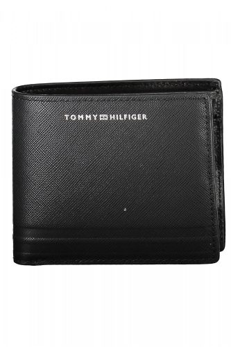 Tommy Hilfiger fekete férfi bőr pénztárca 12 x 10 x 3 cm