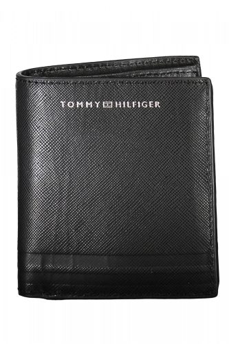 Tommy Hilfiger fekete férfi bőr pénztárca 11 x 9 x 3 cm