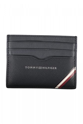 Tommy Hilfiger sötétkék férfi bőr pénztárca, kártyatartó 11 x 8 x 1 cm