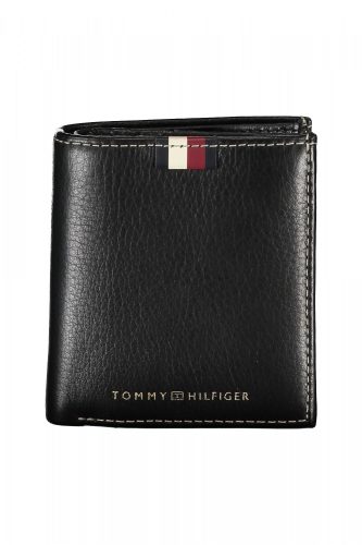 Tommy Hilfiger fekete férfi bőr pénztárca 9 x 9 x 2 cm