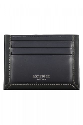 Tommy Hilfiger sötétkék férfi bőr pénztárca, kártyatartó 11 x 8 x 1 cm