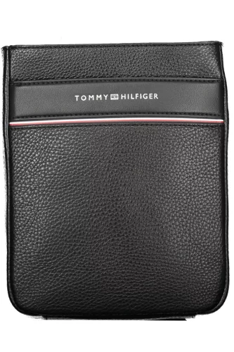 Tommy Hilfiger fekete férfi válltáska, oldaltáska 17 x 20 x 3 cm