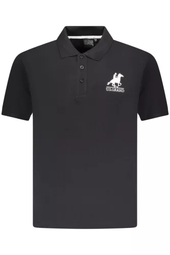 U.S. Grand póló férfi rövid ujjú póló, fekete