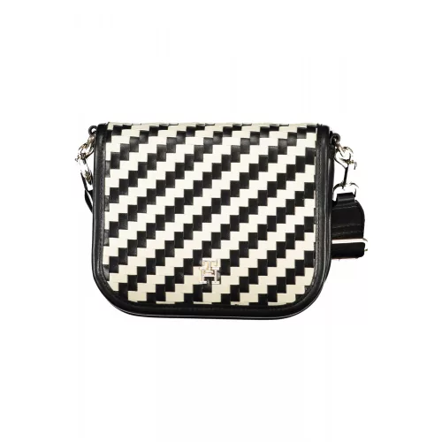 Tommy Hilfiger fekete-fehér női válltáska, oldaltáska 19 x 15 x 8 cm