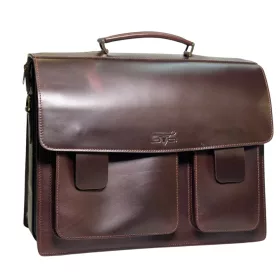   Blázek & Anni marhabőr aktatáska laptoptartóval, zárható rekesszel 38,5 x 20 cm