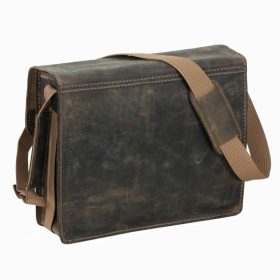   Blázek & Anni Napoli pull-up koptatott hatású bőr oldaltáska, messenger táska 36,5 x 30,5 x 15,5 cm