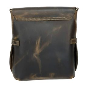   Blázek & Anni Verona, unisex elöl zsebes bőr oldaltáska 33 x 28 cm