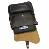 Blázek & Anni Verona, unisex elöl zsebes bőr oldaltáska 33 x 28 cm