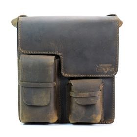   Blázek & Anni pull-up marhabőr férfi oldaltáska 27 x 24 cm.