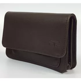   Blázek & Anni barna fekvő bőr övtáska, telefon tartó 16.5 x 10.5 cm