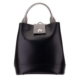   Blázek & Anni női selyemfényű bőr hátitáska, kézitáska 29 x 28 cm