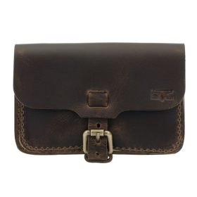   Blázek & Anni nagyméretű pull-up bőr övtáska 18 x 12 cm