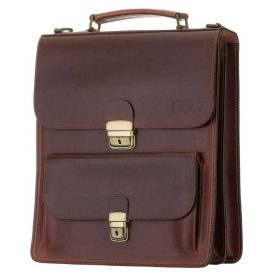   Blázek & Anni elől zsebes elegáns férfi bőr oldaltáska 32 x 29 cm